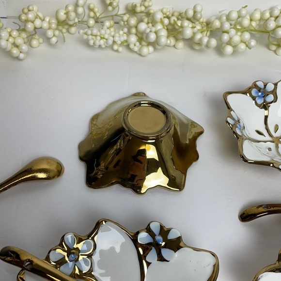 Dream Collection Dessert/Appetizer Oyster Dish with Spoons Set 6 - Picture 7 of 16